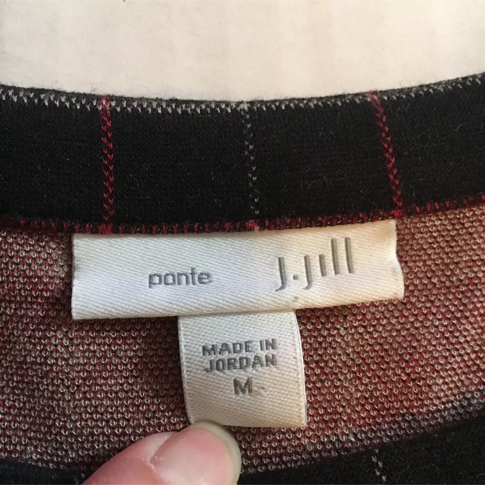 π«β SOLD J Jill Ponte Tunic Top Ponte Knit Red - Picture 6 of 6